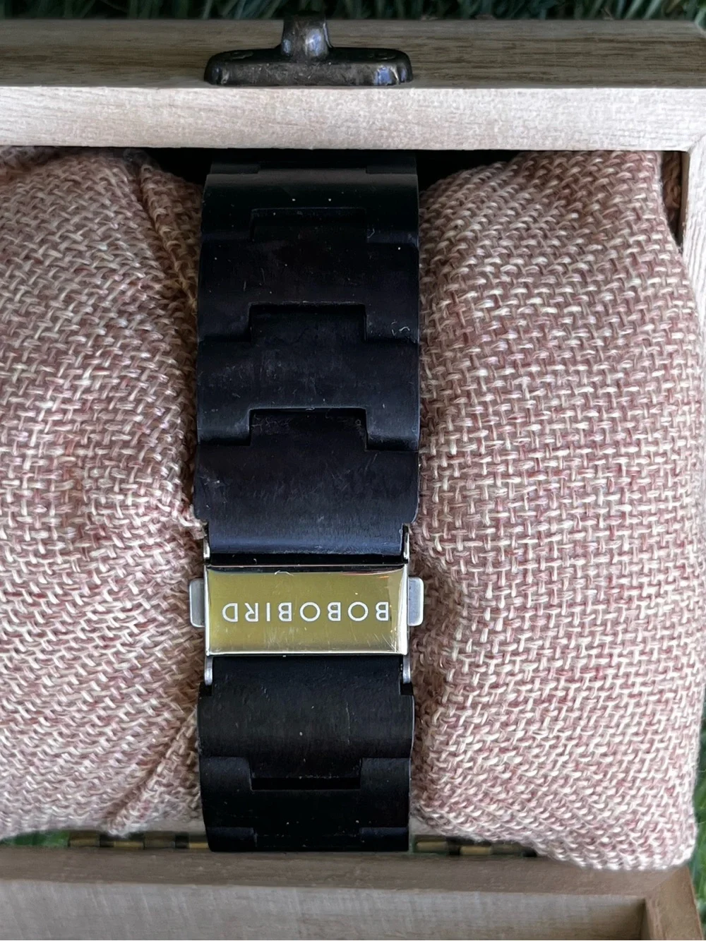 Black Wood Watch with Gold Nordic Dial - Bobobird